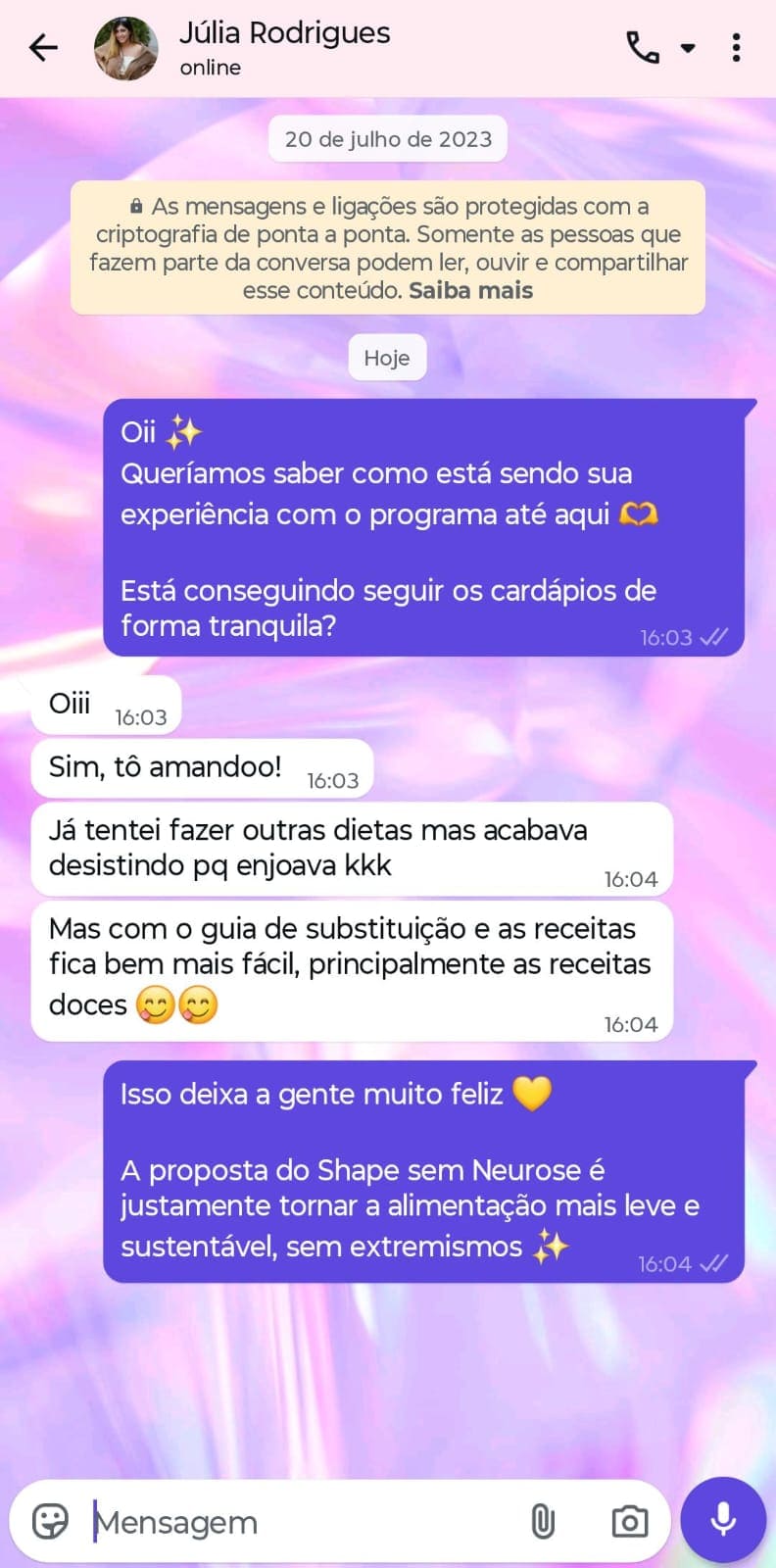 Print real de WhatsApp 1