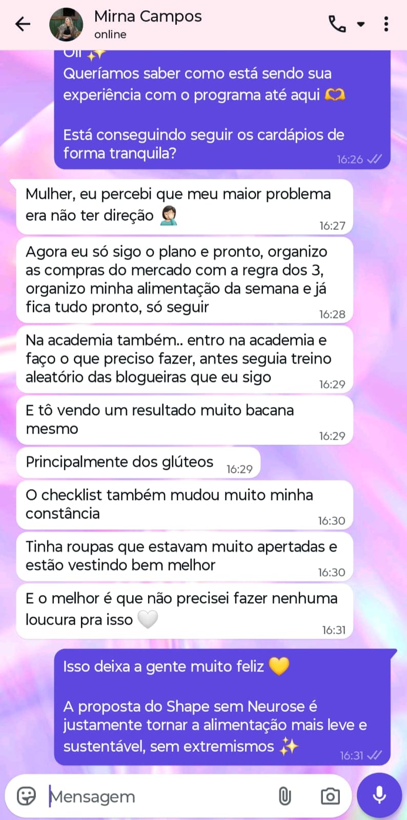 Print real de WhatsApp 5